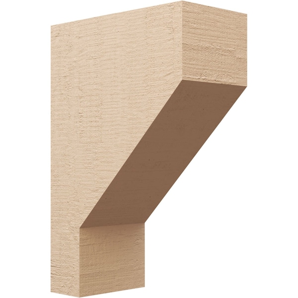 Ekena Millwork 11"W x 22"D x 33"H Classic Clemmons Rough Cedar Woodgrain TimberThane Corbel, Primed Tan CORUR11X22X33CLERCPR - main
